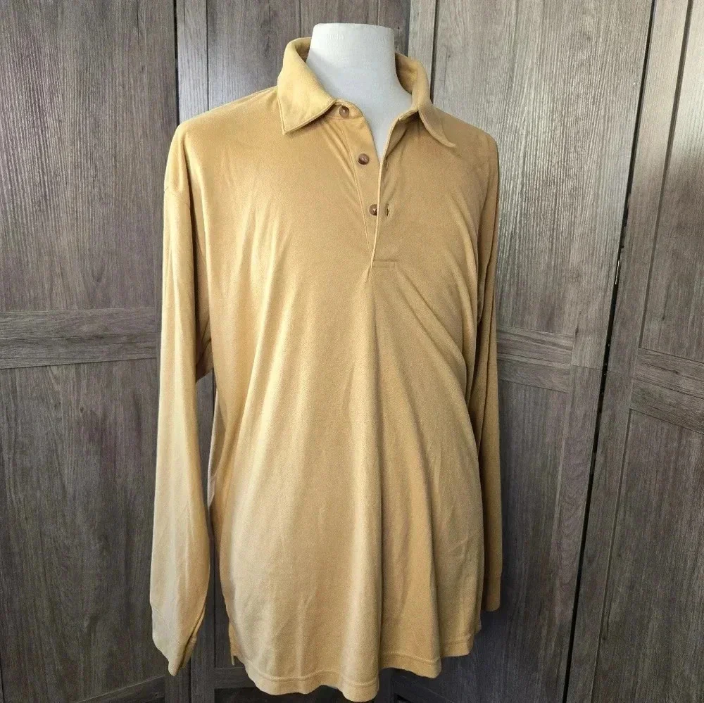 Mens suede tan beige pullover
